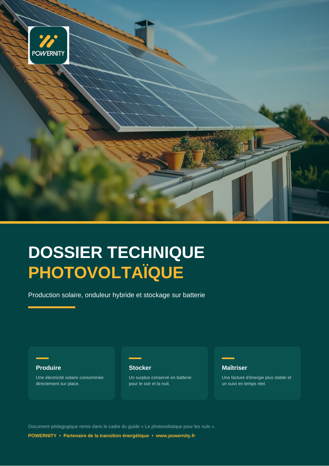 Dossier technique POWERNITY
